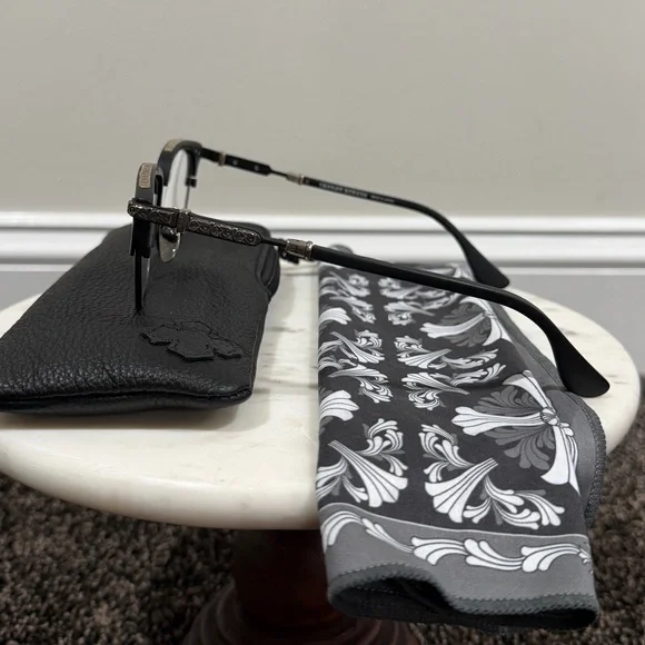 Chrome Hearts Vertical Smile II Black/Silver Glasses